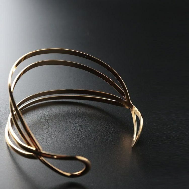 大きいサイズ レディース 4連ラインバングル　okbg8502-657