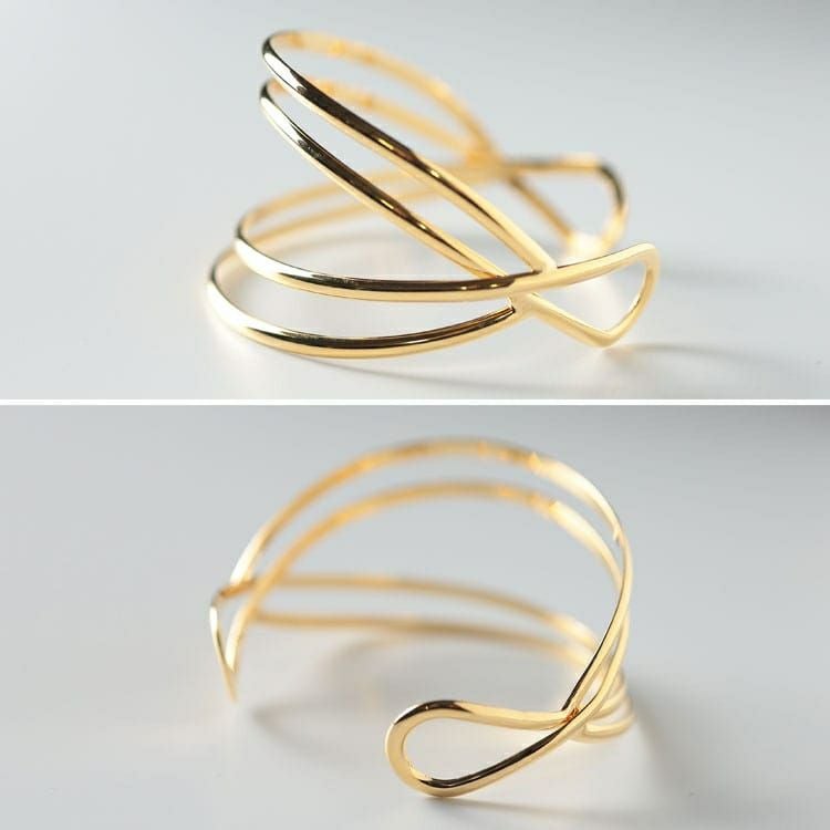 大きいサイズ レディース 4連ラインバングル　okbg8502-657