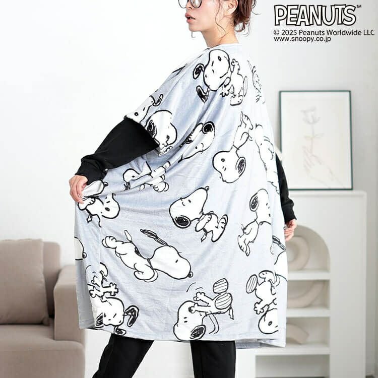 大きいサイズ レディース スヌーピー総柄あったかルームウェア　cpdai-653329