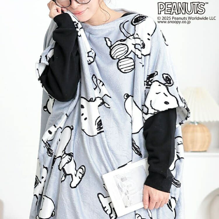 大きいサイズ レディース スヌーピー総柄あったかルームウェア　cpdai-653329