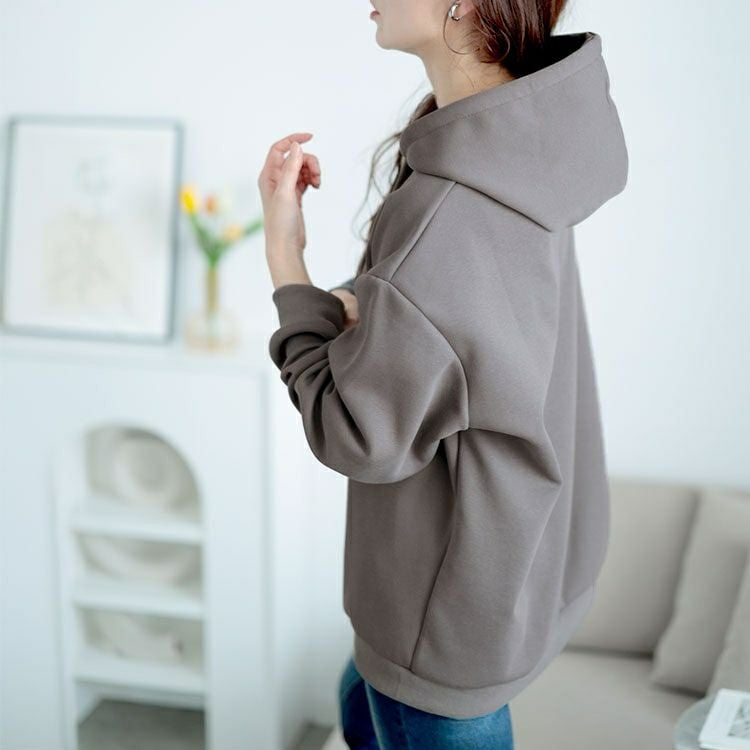 大きいサイズ レディース ロゴスウェットパーカー　goldy-1620