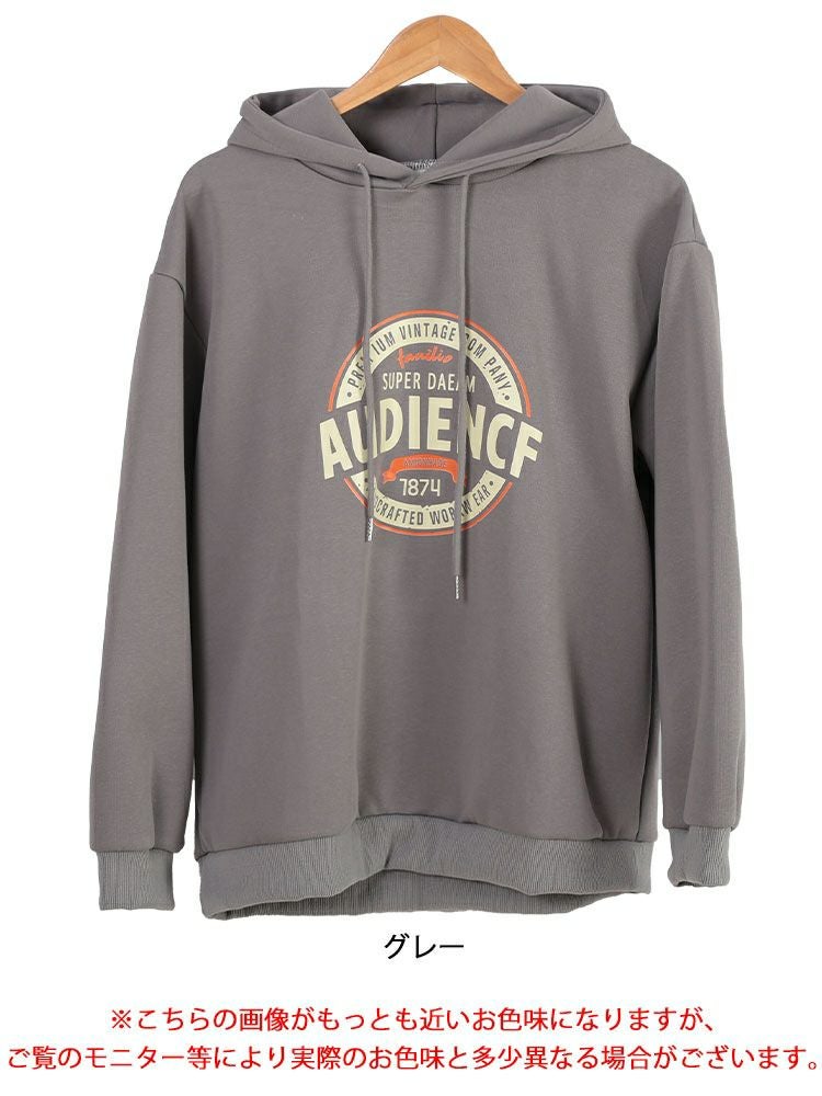 大きいサイズ レディース ロゴスウェットパーカー　goldy-1620