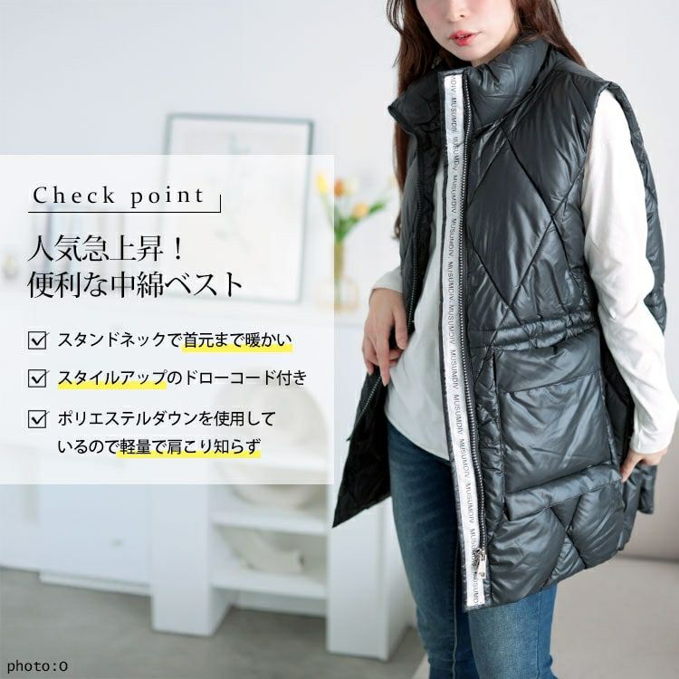 20周年感謝セール】 大きいサイズ レディース ダイヤキルトドロスト