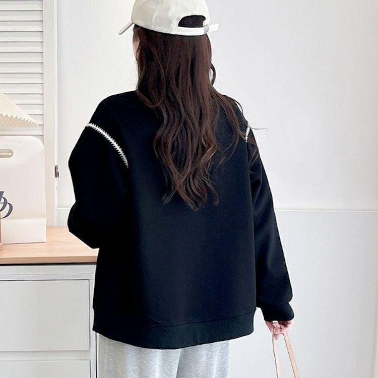 大きいサイズ レディース ライン使いジップアップブルゾン　goldy-1616