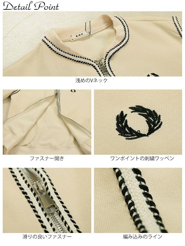 大きいサイズ レディース ライン使いジップアップブルゾン　goldy-1616