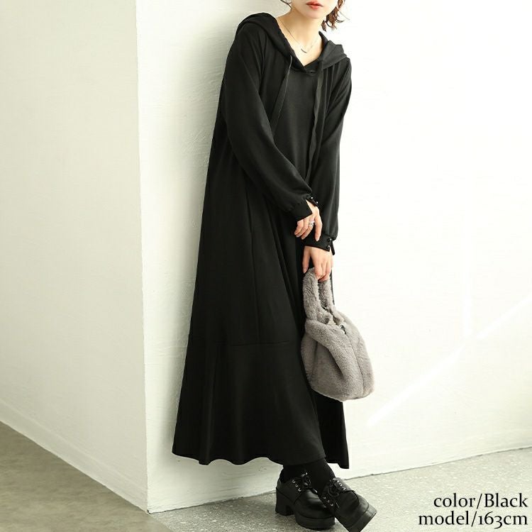 大きいサイズ レディース マーメイドパーカーワンピース　maru-30082