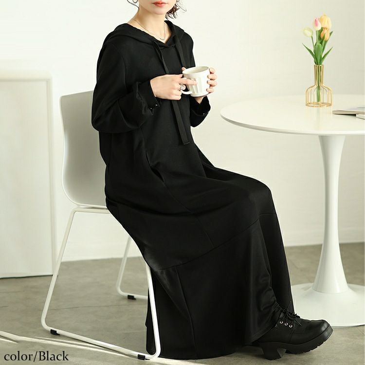 大きいサイズ レディース マーメイドパーカーワンピース　maru-30082