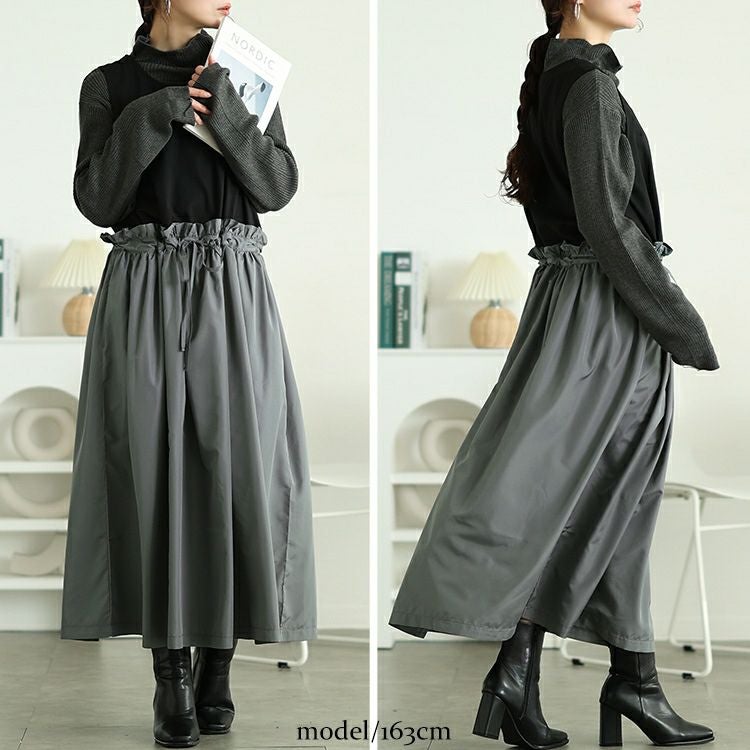 大きいサイズ レディース キルティングカーディガン＆異素材切り替えワンピース2点セット　maru-30096