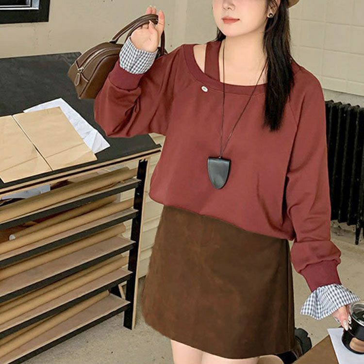 大きいサイズ レディース フェイクレザー台形ミニスカパン　goldy-1623 【メール便可】