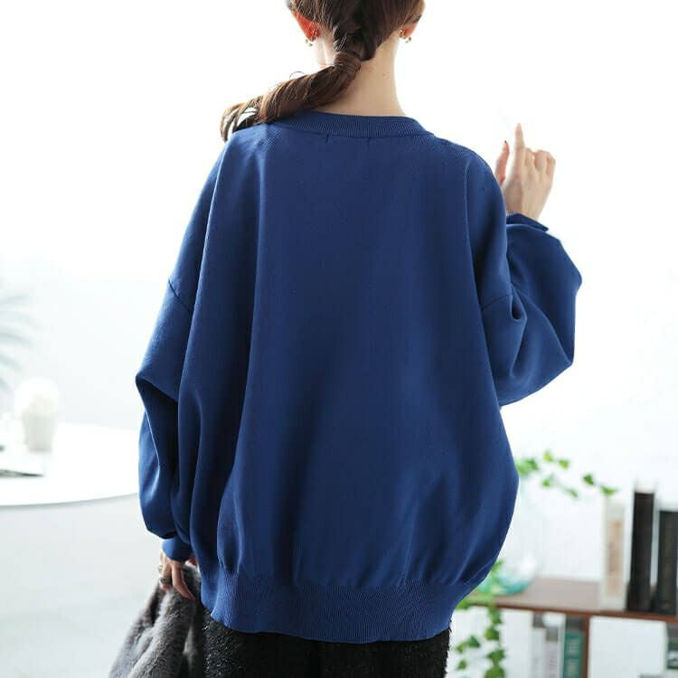 大きいサイズ レディース パールボタンニットカーディガン　bro-0059