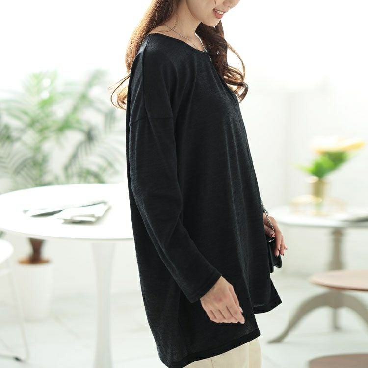 大きいサイズ レディース 胸タックコクーン切り替えプルオーバー　cast-5552007 【メール便可】