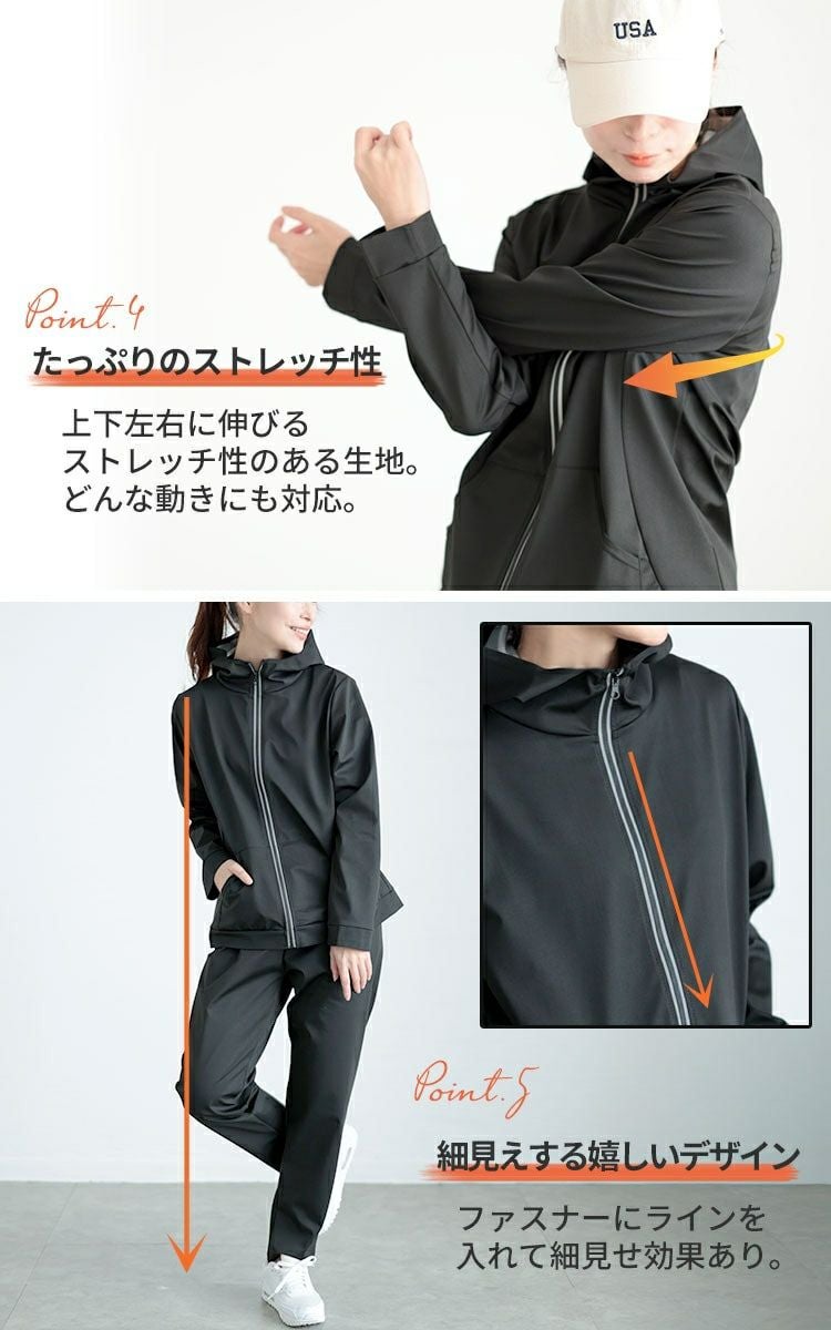 大きいサイズ レディース 超発汗！着るだけダイエットポケット付き