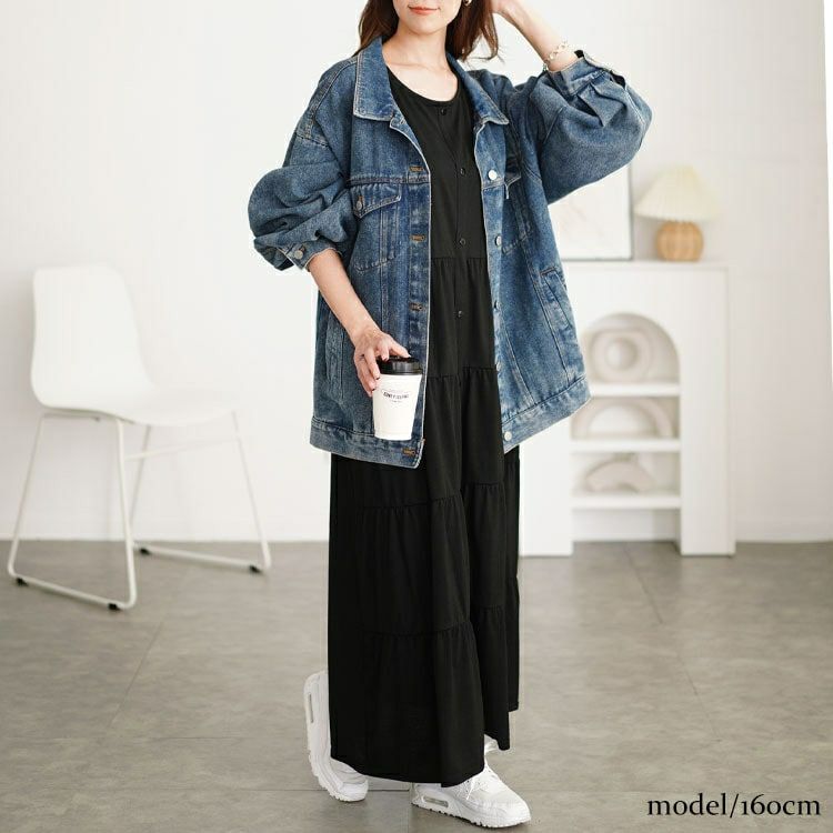 大きいサイズ レディース キャンディスリーブティアードワンピース　cast-5552013