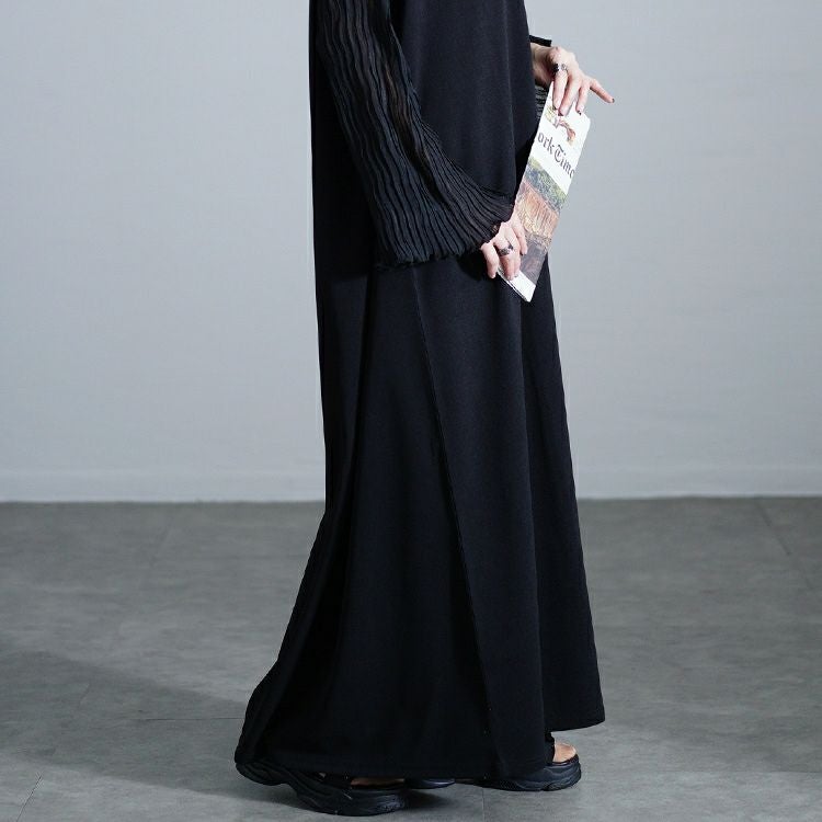 大きいサイズ レディース パールボタンカーディガン＆ノースリーブワンピース2点セット　maru-30108