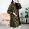 大きいサイズ レディース フロントタックスキッパーチュニック　cast-5552010 カーキ