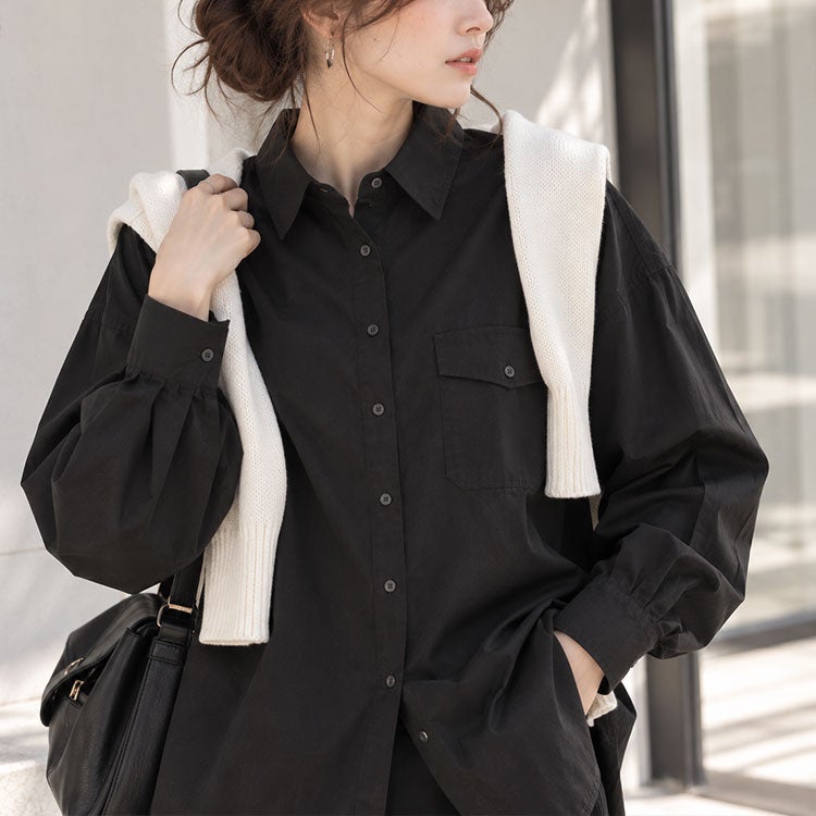 大きいサイズ レディース オーバーサイズシャツ　fem-565