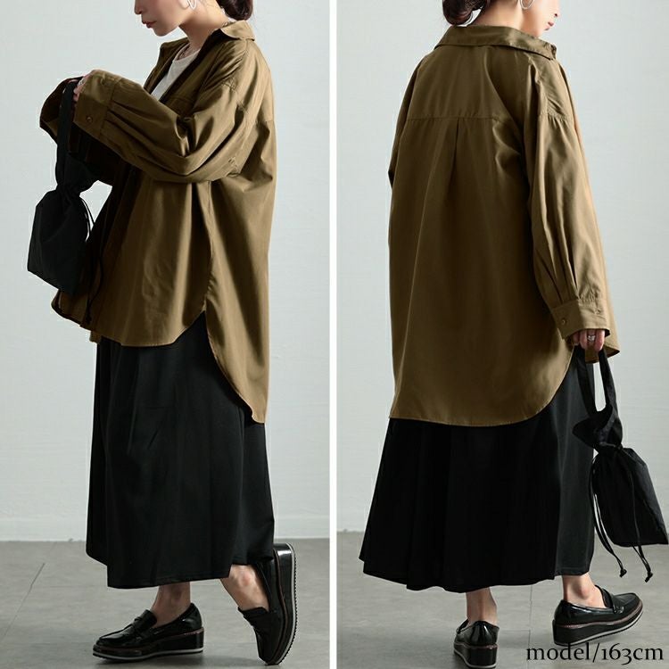 大きいサイズ レディース オーバーサイズシャツ　fem-565