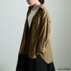 大きいサイズ レディース オーバーサイズシャツ　fem-565 ベージュ