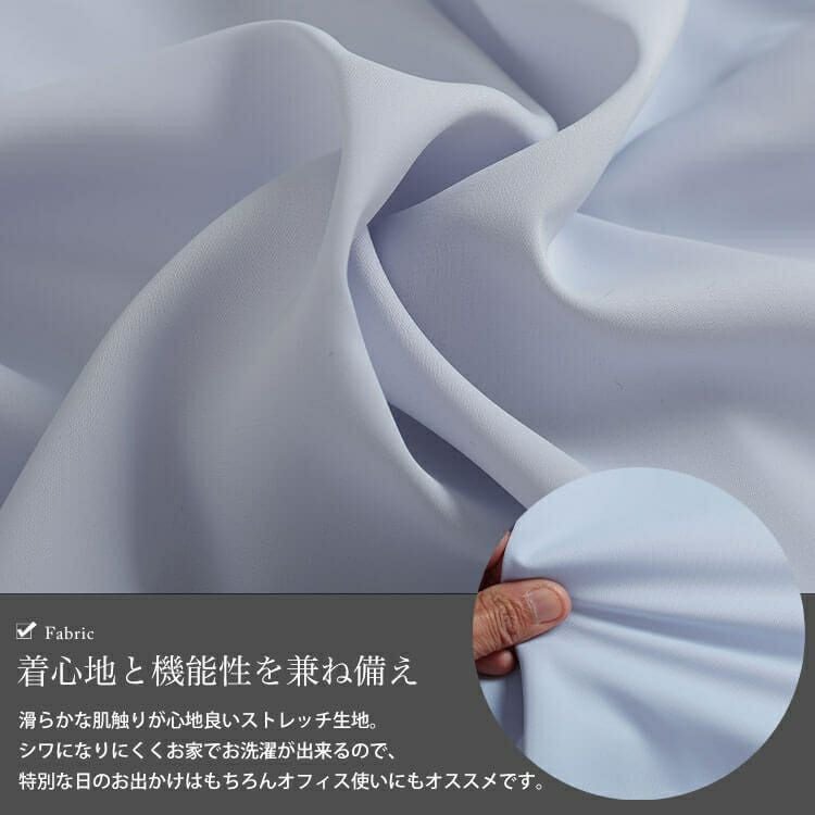 大きいサイズ レディース タックラッフルストレッチブラウス　cpdai-640715