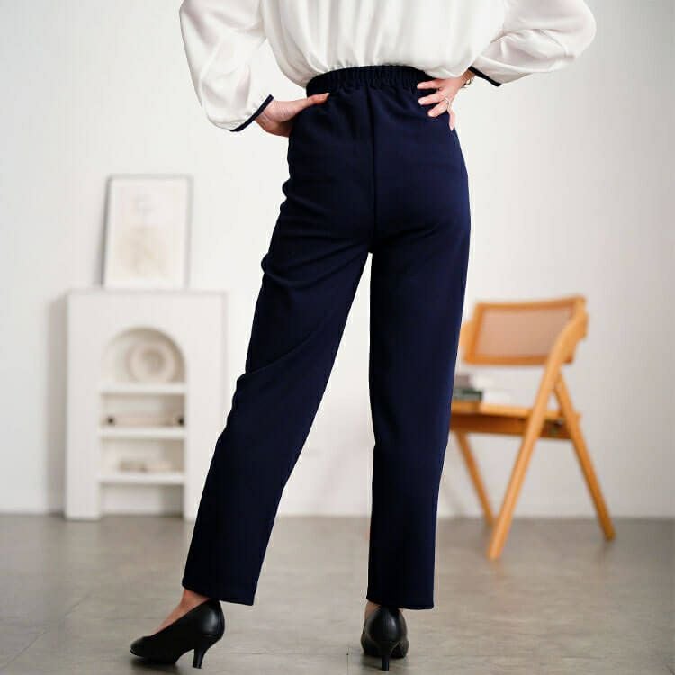 大きいサイズ レディース センタータックテーパードパンツ　mncut-152016