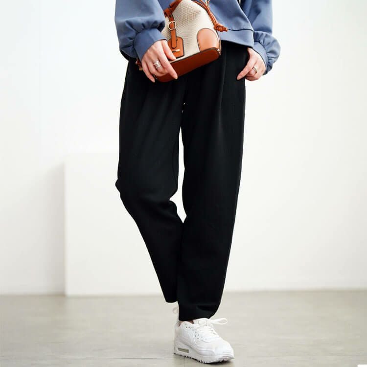 大きいサイズ レディース センタータックテーパードパンツ　mncut-152016