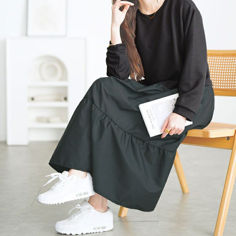 大きいサイズ レディース ティアードドッキングワンピース　cpdai-659547 【メール便可】