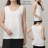 大きいサイズ レディース 選べる2タイプ！ストレッチコットンタンクトップorキャミソール　goldy-1656 【メール便可】 ホワイト（タンクトップ）
