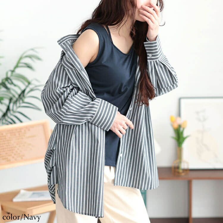 大きいサイズ レディース ホルターネックカップ付きタンクトップ　mncut-152050