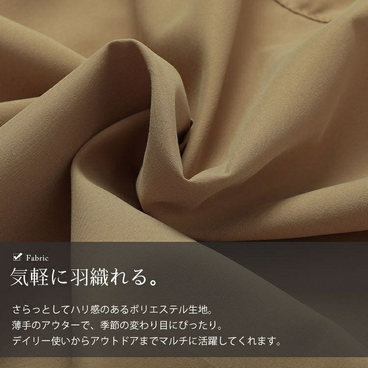 大きいサイズ レディース スリット入りマウンテンパーカー　goldy-1648