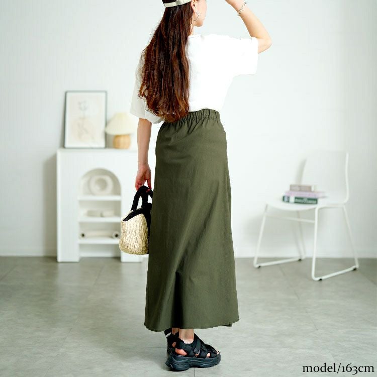 大きいサイズ レディース フロントジップアップフレアスカート　tog-1032