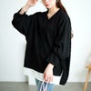 大きいサイズ レディース ウェーブプリーツフェイクレイヤードプルオーバー　plan-271600 ブラック