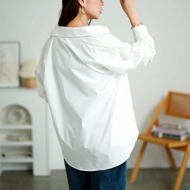 大きいサイズ レディース キテ楽レギュラーシャツ　cpdai-640695 【メール便可】