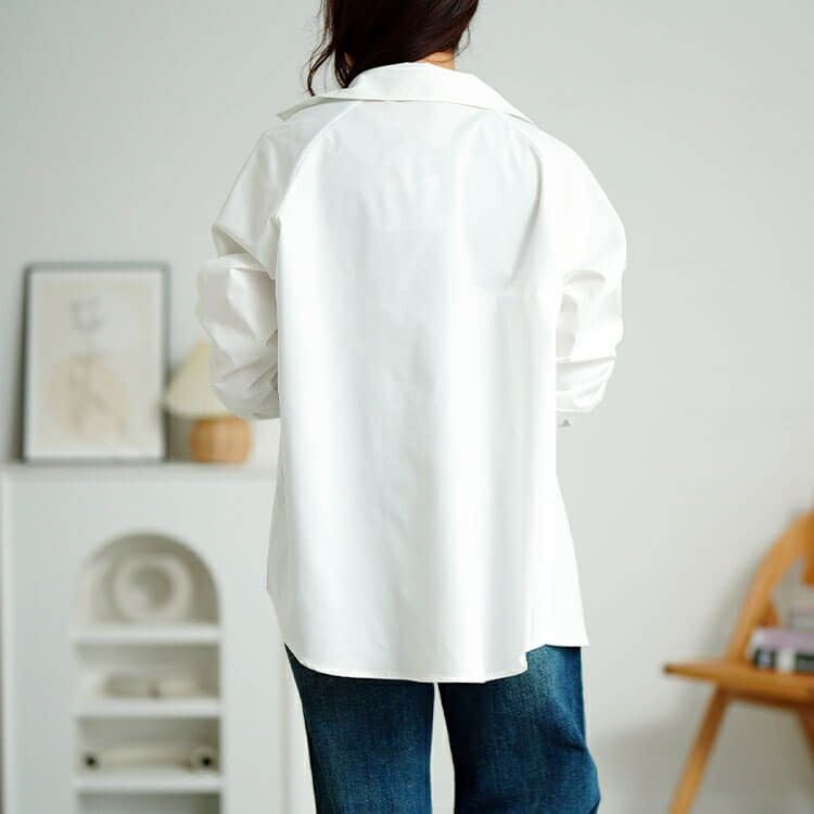 大きいサイズ レディース キテ楽レギュラーシャツ　cpdai-640695 【メール便可】