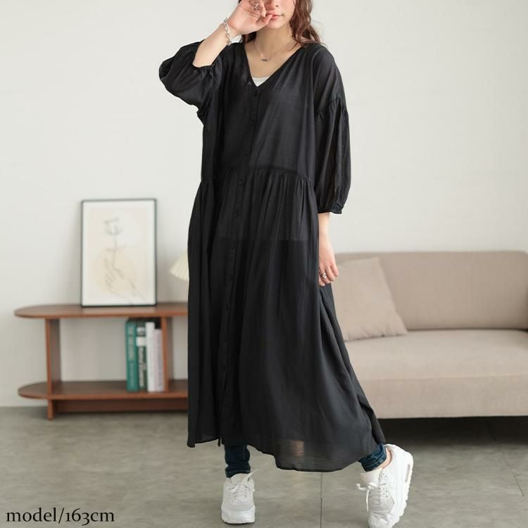 秋服大特価セール】 大きいサイズ レディース コットンリネンVネック