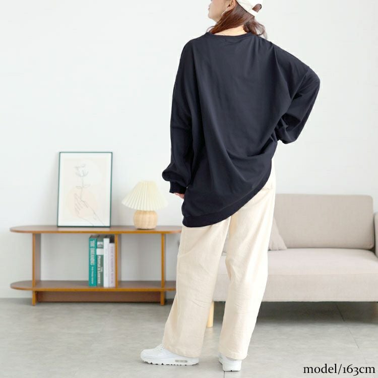 大きいサイズ レディース Vネックドルマンチュニック　bai-0177