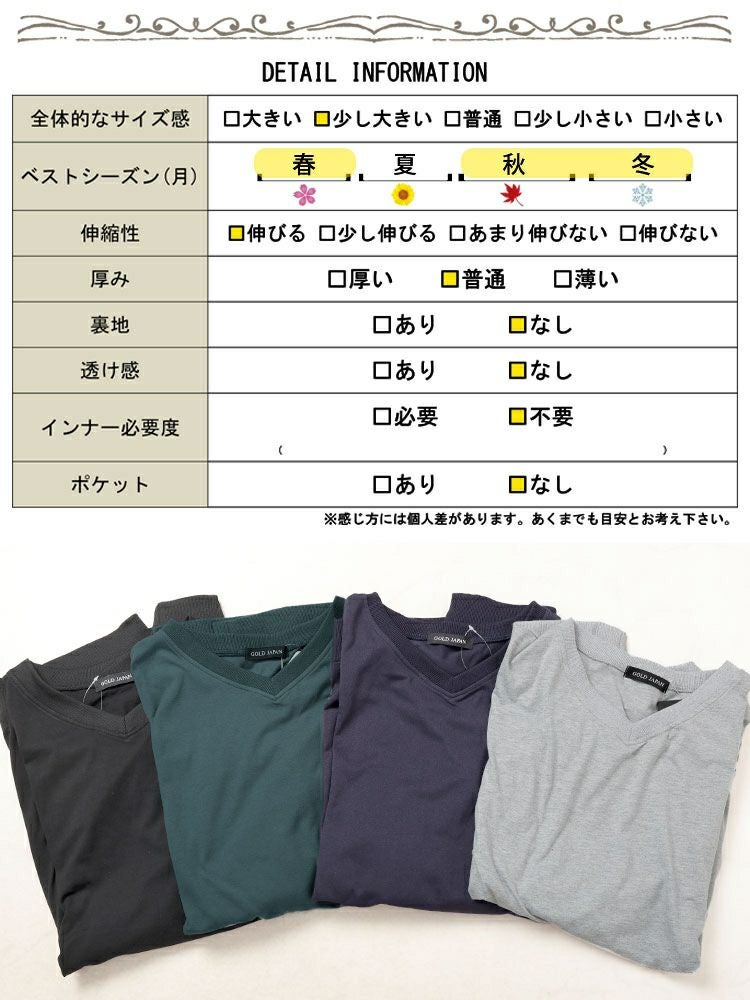 大きいサイズ レディース Vネックドルマンチュニック　bai-0177