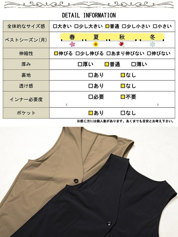 大きいサイズ レディース バックスリットノーカラーロングジレ　maru-30120