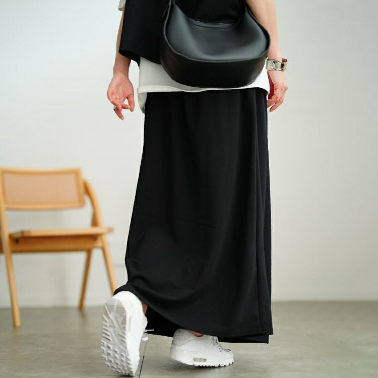 大きいサイズ レディース クロップベスト＆Tシャツ＆ナロースカート3点セット　bai-0170