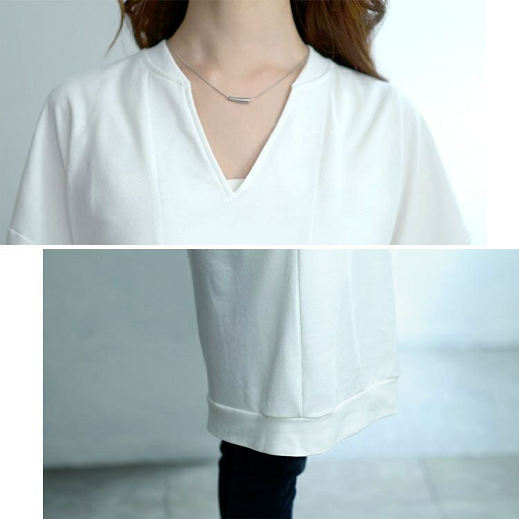 大きいサイズ レディース 深キーネックチュニックワンピース　goldy-1650