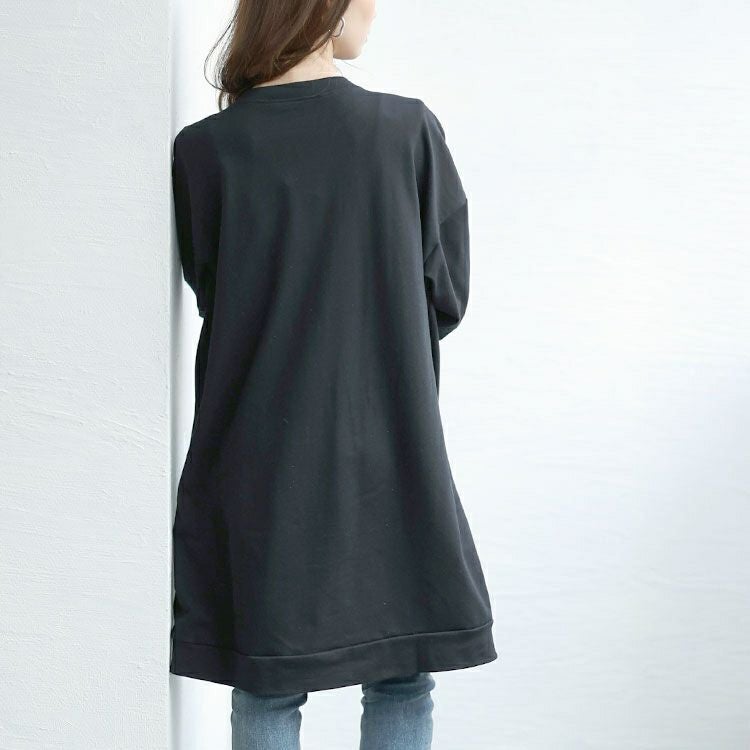 大きいサイズ レディース 深キーネックチュニックワンピース　goldy-1650