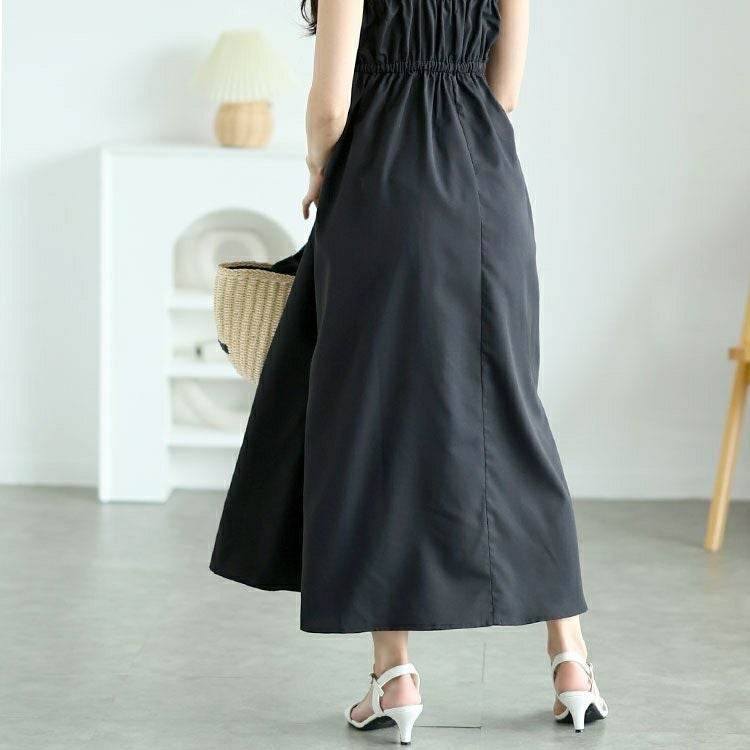 大きいサイズ レディース ラメフェザーリボンボレロ＆キャミワンピース2点セット　tani-36804ll