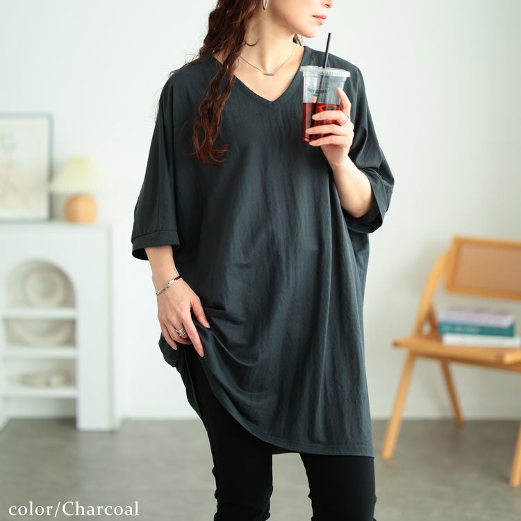 大きいサイズ レディース UVカット＆接触冷感ストレッチ鹿の子ドルマンカットソー　map-38 【メール便可】