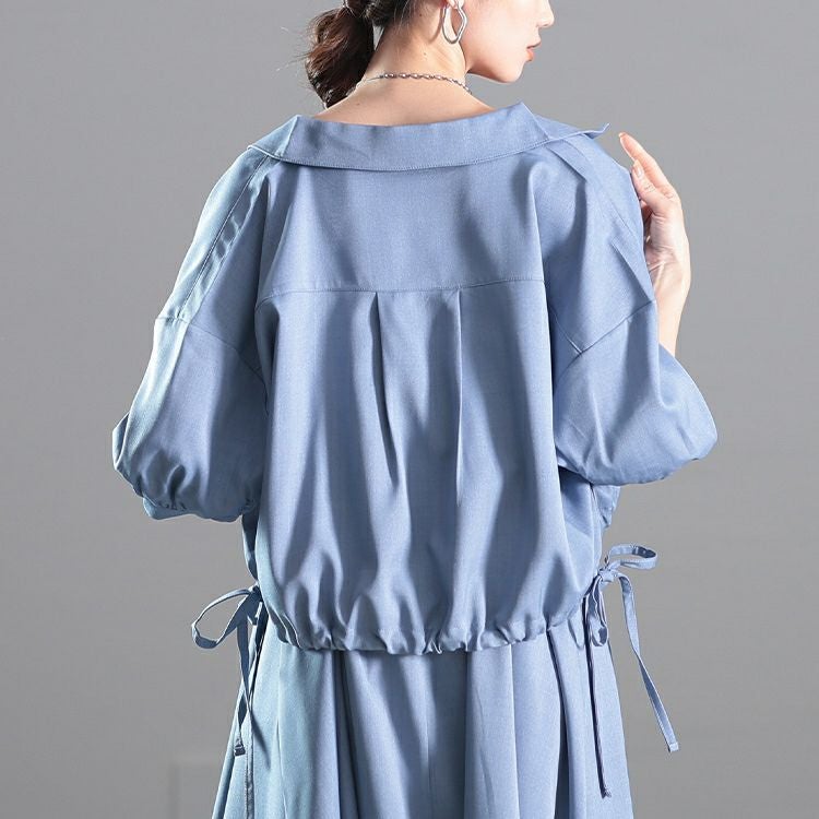 大きいサイズ レディース サイドリボンZIPジャケット＆キャミワンピース2点セット　nw-25015