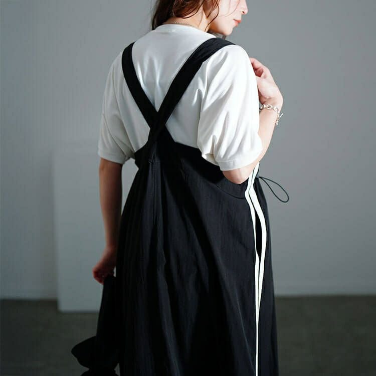 大きいサイズ レディース サイドラインドロストジャンパースカート　nw-25004【メール便可】