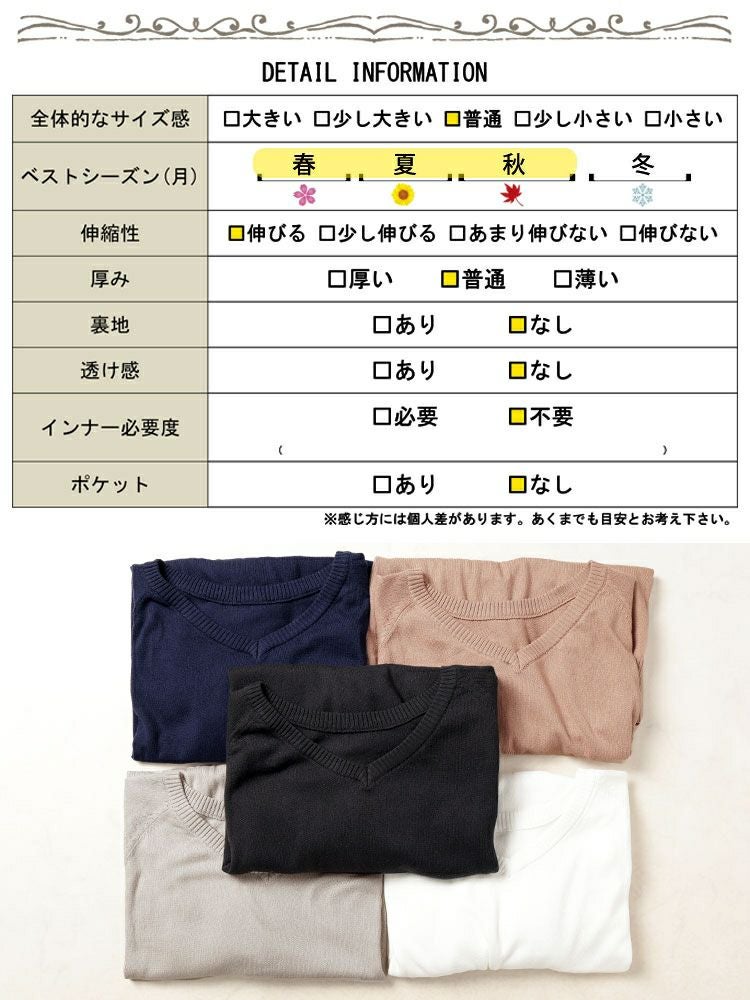 大きいサイズ レディース Vネックドルマンニット　wn-0233【メール便可】