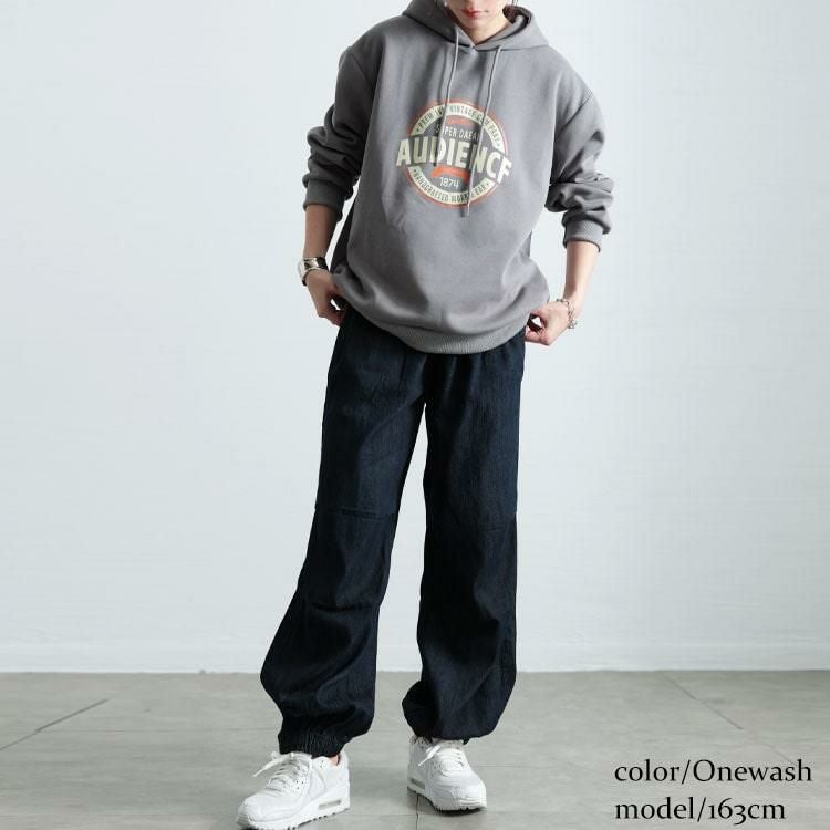 大きいサイズ レディース パラシュートコットンライトオンスデニム　wd-0415 ワンウォッシュ