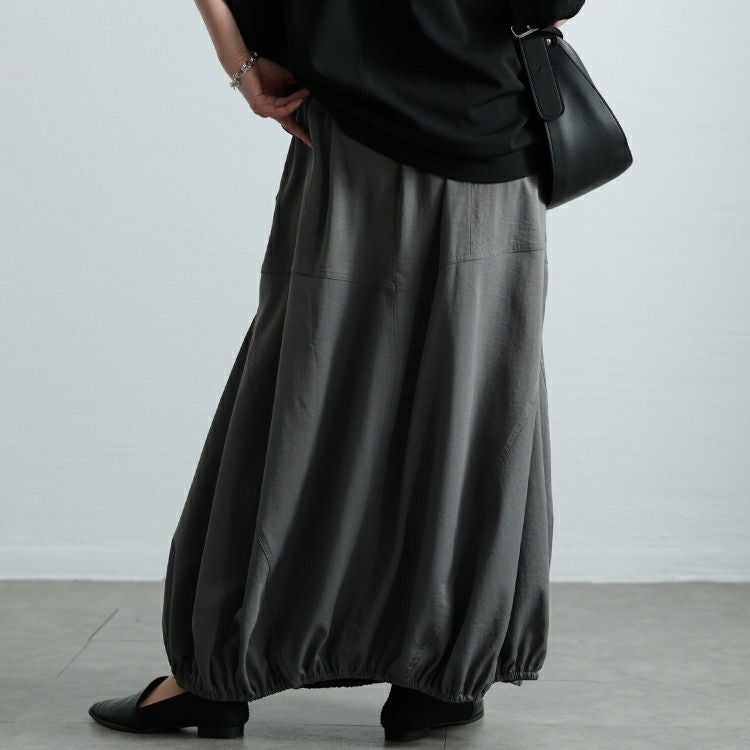 大きいサイズ レディース 切り替えタックバルーンスカート　sw-0740