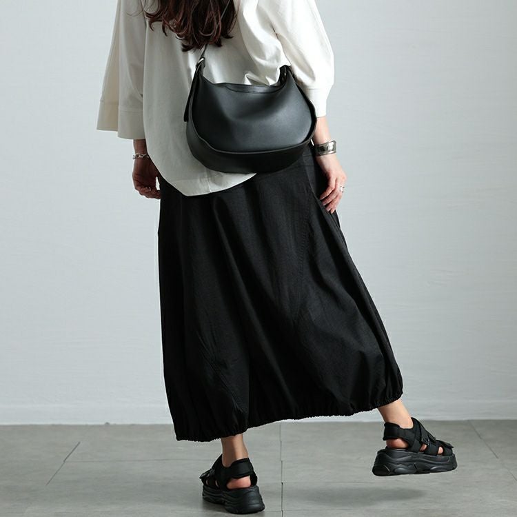 大きいサイズ レディース 切り替えタックバルーンスカート　sw-0740