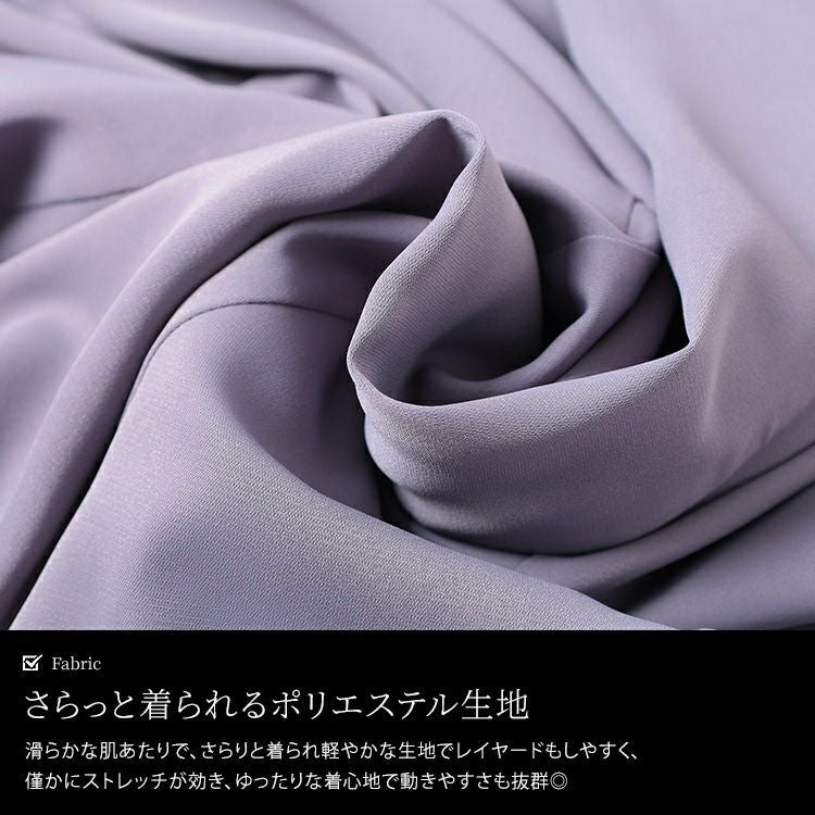 大きいサイズ レディース キーネックボリュームフレアブラウス　fem-569【メール便可】