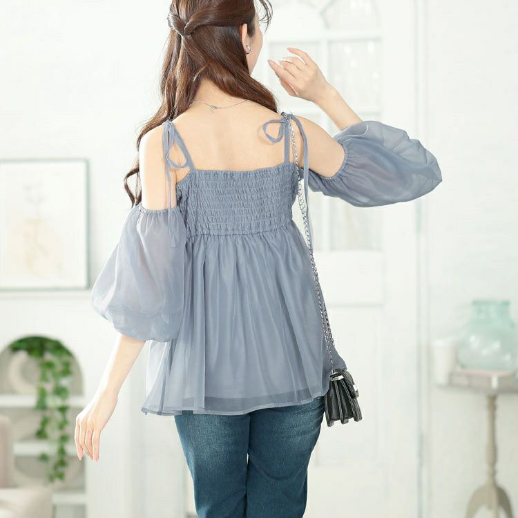 大きいサイズ レディース 袖取り外し2wayリボンキャミソール　tana-351022